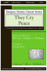 They Cry Peace SATB choral sheet music cover